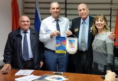 נגיד רוטרי ישראל בביקור "ביתי" בלוד