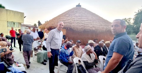 משמרים את המסורת: הונחה אבן הפניה ל"חאן הקהילות" בלוד
