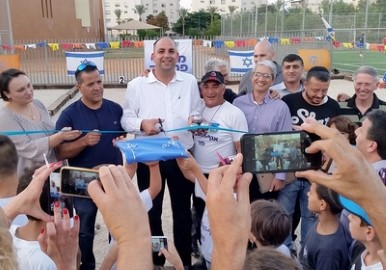 בטקס מרשים נחנכו מגרשי הפטאנק החדשים בגני אביב בלוד