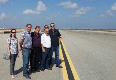 סימוני כבישים בלוד כמו בשדה התעופה