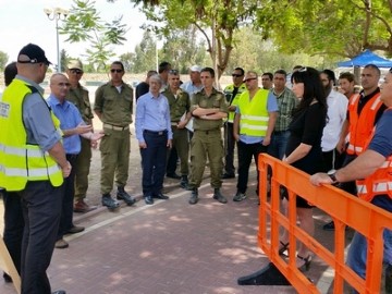 "פגיעת טיל בלוד" : תרגיל העורף הלאומי עבר בלוד בהצלחה!