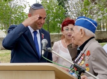 העיר לוד הצדיעה לוטרנים וללוחמים היהודים במלאת 70 שנה לניצחון על הנאצים