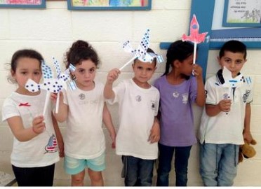 בית חינוך "המעפילים" בלוד ארח את ילדי גן רימון לרגל יום העצמאות