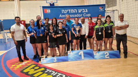 מדליית כסף לקדטיות של הפועל לוד בגביע המדינה בטניס שולחן 2022