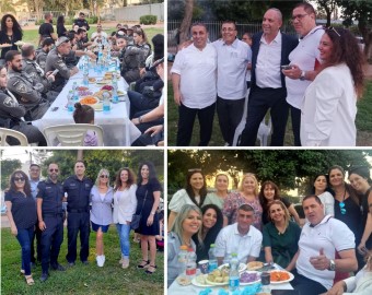 בהוקרה למשטרה ולכוחות הביטחון ששומרים על לוד