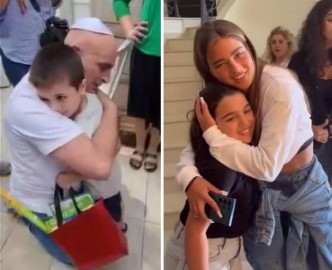 הזמרת נועה קירל וכוכב הילדים יובל המבולבל הגיעו לחזק ולשמח את ילדי משפחת בן יפתח בלוד