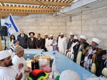 מאות מהקהילה האתיופית בלוד בטקס מינוי הקייס ירגה אייסה