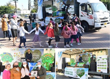 עיריית לוד וקק"ל חגגו בסדרי ט"ו בשבט ברחבי העיר