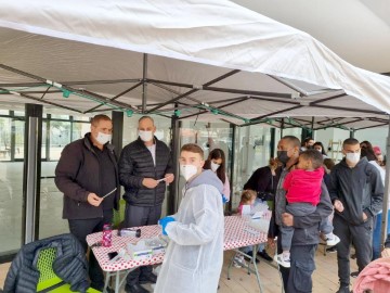 בליווי ראש העיר וסגנו: יו"ר זק"א ישראל סייר במתחמי בדיקות הקורונה בלוד