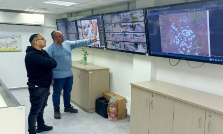 המשרד לביטחון פנים העניק ציון גבוה לתפקוד מחלקת המוקד הרואה בעיריית לוד