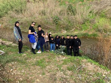 תלמידי תיכון דאר אלכחמא בלוד משתתפים בפרויקט "שומרי הנחל"